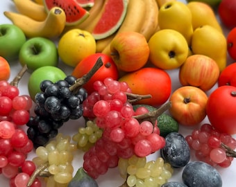 1/6 1:12 Miniature fruit  Dollhouse fruit  Dollhouse miniatures  Miniature food  Tiny fruit  For fruit jewelry  Dollhouse kitchen Diorama
