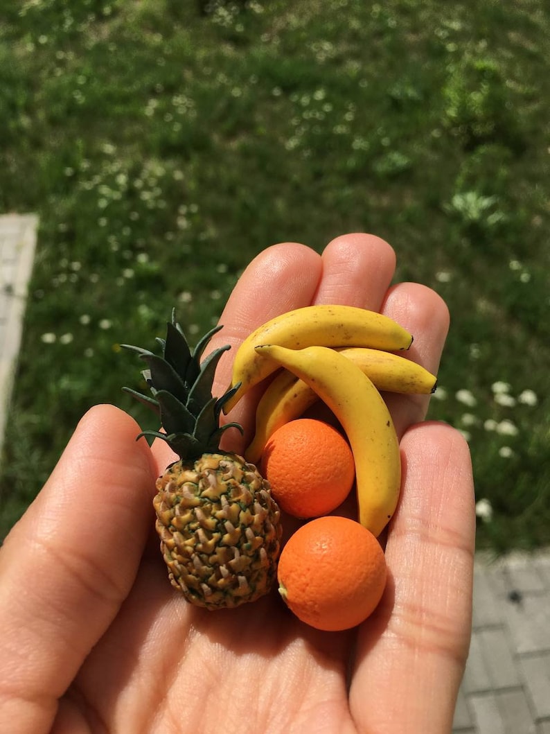 Miniature Banana 1:6 Scale Miniature Realistic Fruit - Etsy