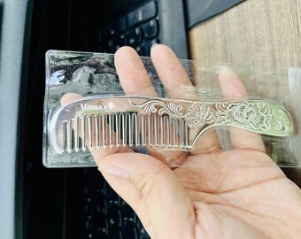 Peineta de Plata de Ley 999, Hecho a mano, Regalo de Aniversario, Regalo de Navidad, Regalo de Cumpleaños, Regalo de Niña, Regalo de Lujo, Regalo de Boda, Regalo de San Valentín