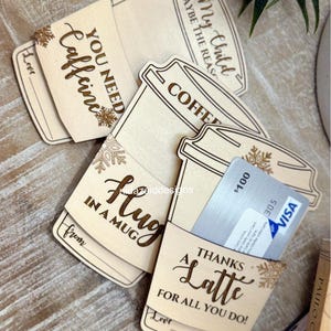 Porte-cartes cadeau mug | Cadeau pour professeur | fichier découpé au laser | téléchargement immédiat | Idées cadeaux | Fichier SVG | Enveloppes pour cartes-cadeaux | Bricolage
