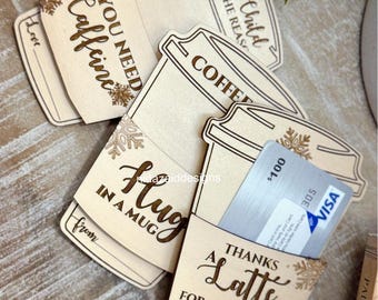 Coffee mug gift card holder | Gift for teacher | laser cut file | instant download | Gift ideas | SVG file | Gift card envelopes | DIY