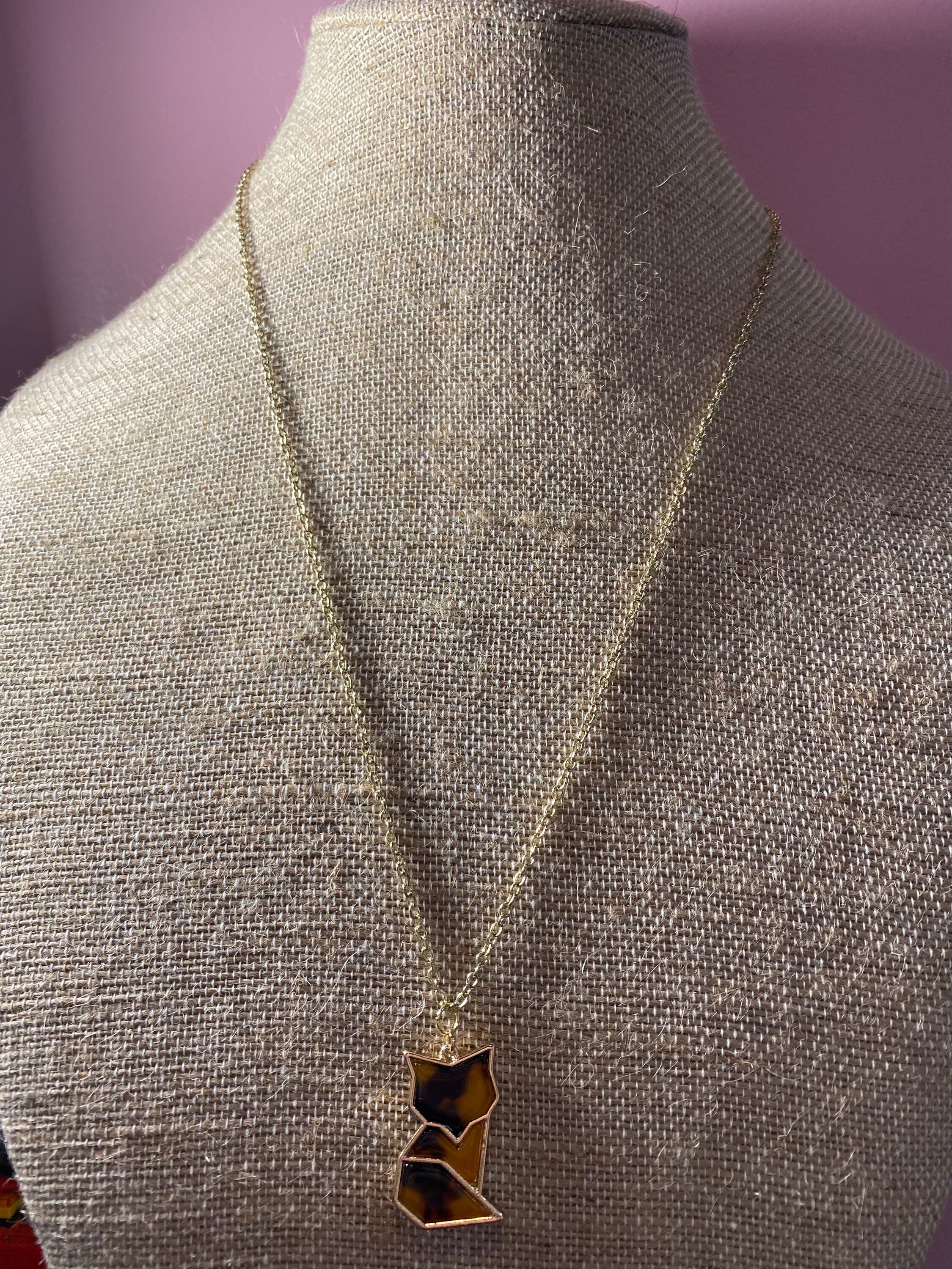 Fox Chain Necklace Etsy