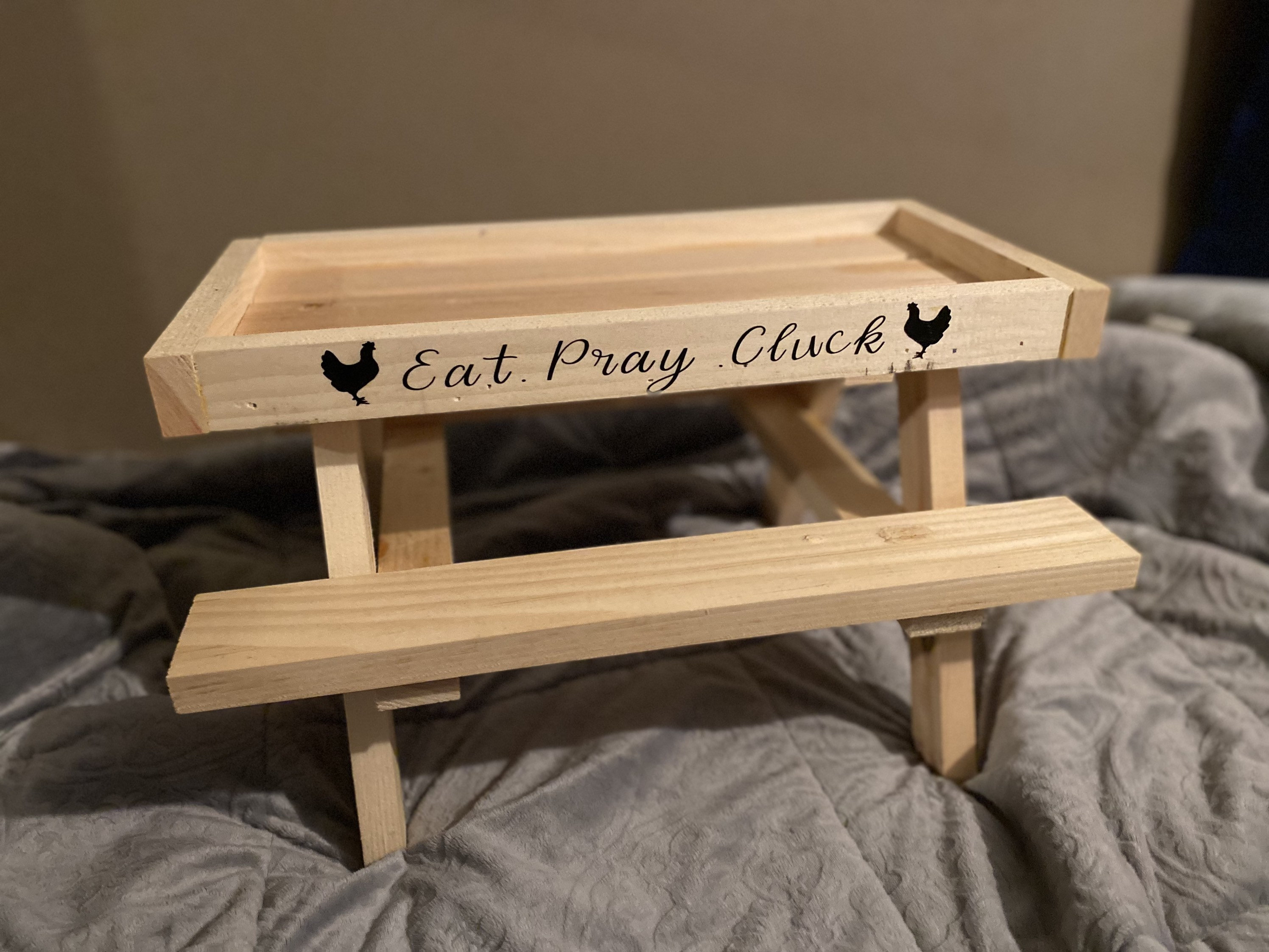 Customizable ChickNic Table Chicken Picnic Table Chicken Etsy