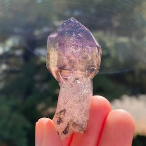 SCEPTER Smoky Amethyst + Hematite Inclusions, Large Shangaan Smoky Amethyst, Bright Purple, Zimbabwe, Smoky Quartz, 32.7g