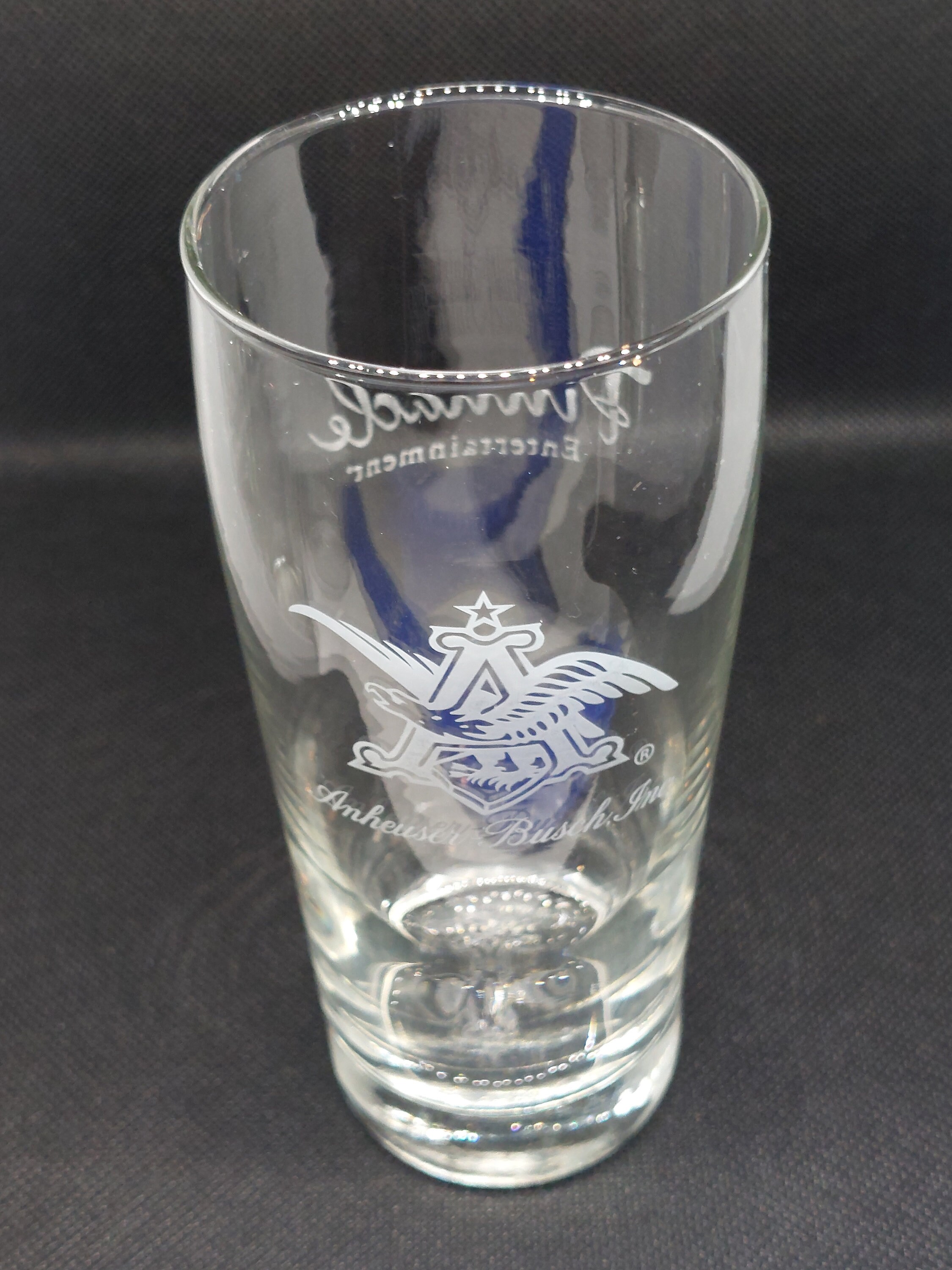 一番の Anheiser Busch Glass Beer Etched Entertainment Pinnacle 小物