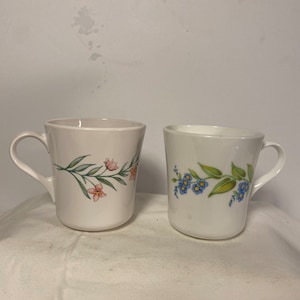 Vintage Corning My Garden Pattern Cups Mugs