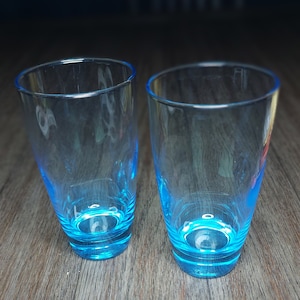 Libbey Electric Blue Heavy Bottom Stax Tumbler Cooler Waterglass