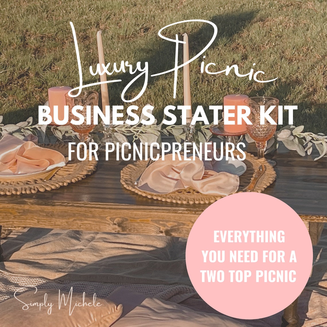 Luxury Picnic Picnicpreneur Starter Kit Picnic Planner Etsy