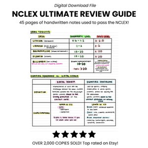 NCLEX Ultimate Review Guide! Over 2,000 Sold!