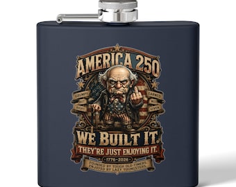 Amerikanischer Gründervater Taschenflasche | 6 Unzen Edelstahl