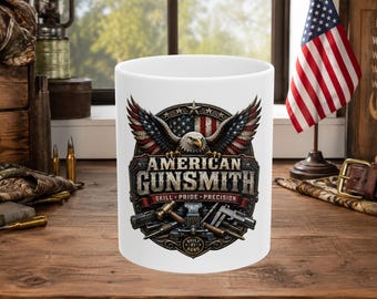 American Gunsmith Eagle Shield mug | Fathers Day Coffee Mug