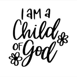 I Am a Child of God Decal for Cars and Trucks, Faith Decals, Inspirational Quotes Decal Stickers, Motivational Decals, Christian Gift Ideas
