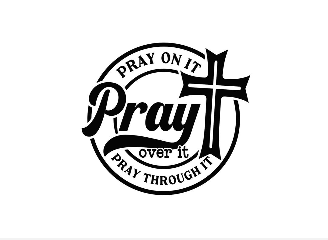 Pray on It Christian Vinyl Decal - Bumper Sticker - Etsy