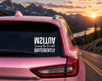 Autism Awareness Car Truck Decal, Spread Awareness, Seeing The World Differently, Autism Awareness Bumper Sticker