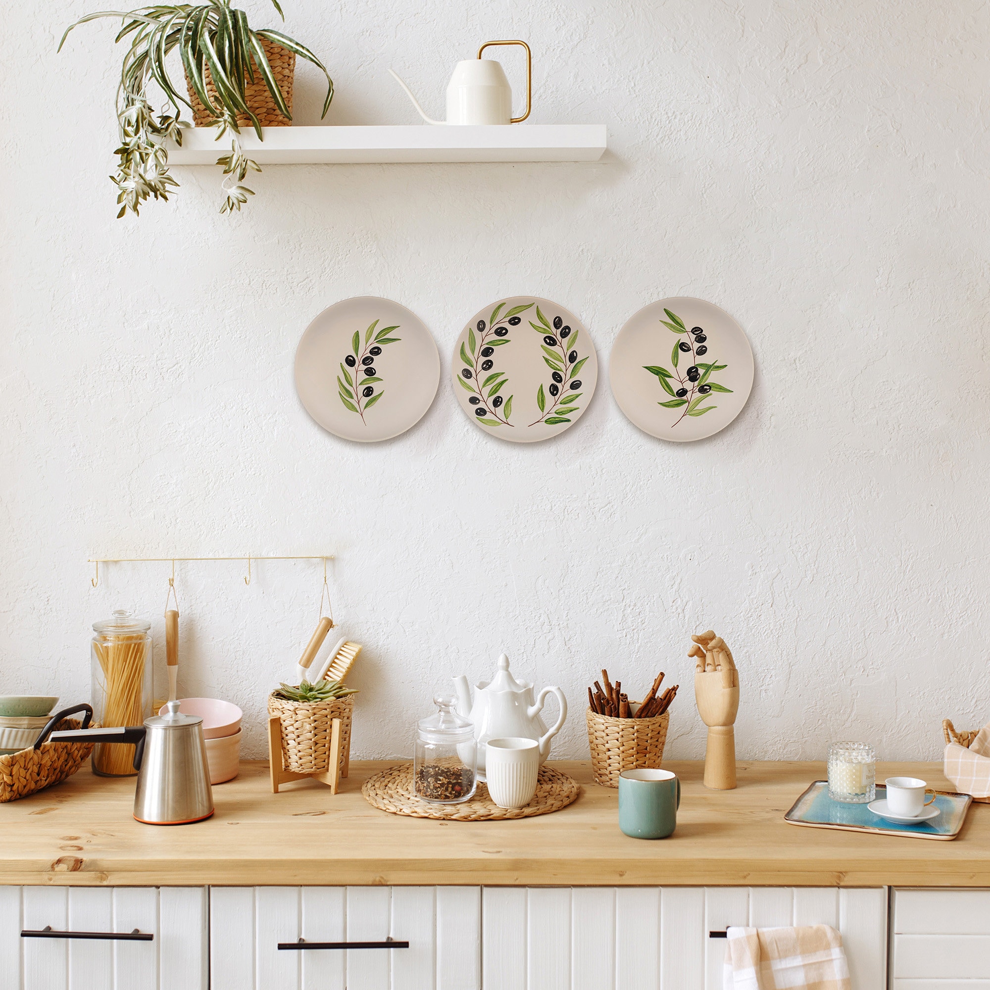 Wall Plates, Decorative Wall Plates, Host Gifts, Wall Art, Set of 3 ...