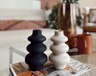 Keramik Vase, Vase im nordischen Stil, Vase, Einweihungsgeschenk, minimalistische Vase, Vase im skandinavischen Stil, Geschenk für sie