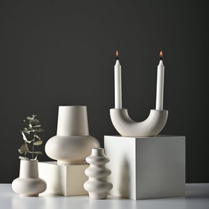 Ceramic Vase, Modern Vase, Nordic Style Vase, Vase, Housewarming Gift, Minimalist Vase, Scandinavian Style Vase, Gift For Her image 8