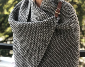 Schal, Außenschal, handgestrickter Schultertuch, Pullover Weste, handgemachte Kleidung, Geschenk für Mama, Geschenk für sie, Strickjacke, Gastgeber Geschenk