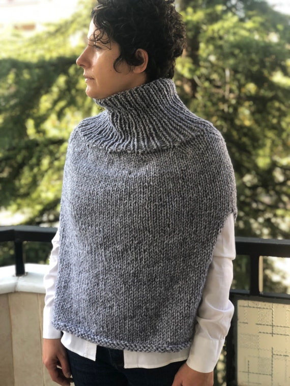 SuGibi Hand Knitted Shoulder Wrap, Sweater Vest, Gift for Her, Chrıstmas Gift for Her