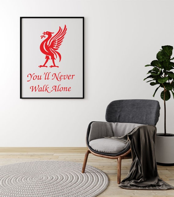Liverpool You'll Never Walk Alone YNWA Poster Print A4 Gift Liverpool You'll Never Walk Alone YNWA Poster Print A4 Gift