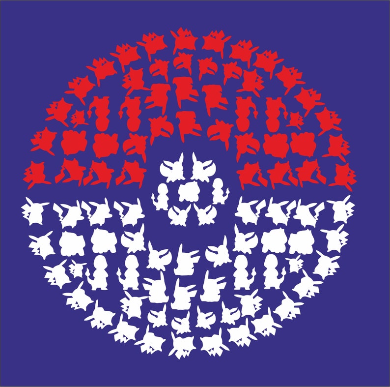 Pokemon Pokeball Wall Sticker Decal Vinyl Removable Art Home Etsy