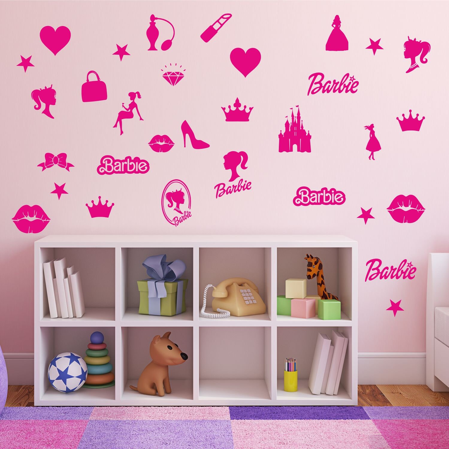 Barbie wall sticker best sale