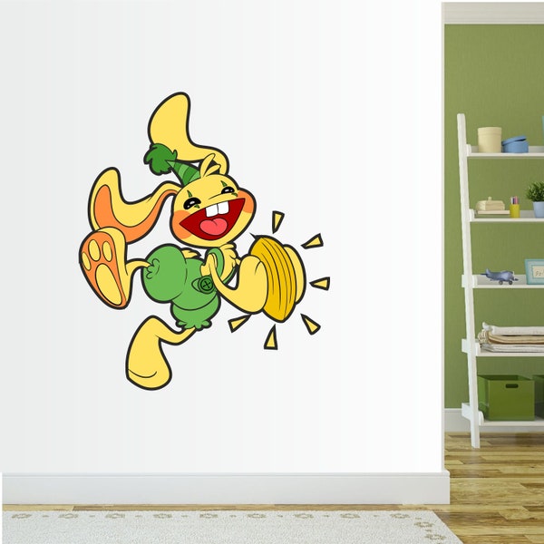 Wall Stickers Bunzo Bunny Happy Poppy Playtime  Characters Rainbow Friends Kids Baby Girls Boys Bedroom