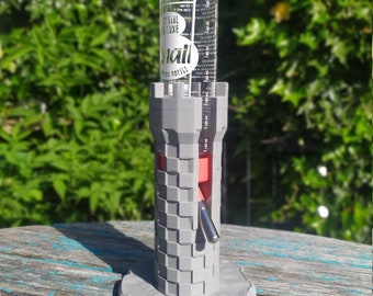 hamster/rat water bottle stand. 3d printed, castle themed! Hamster water bottle