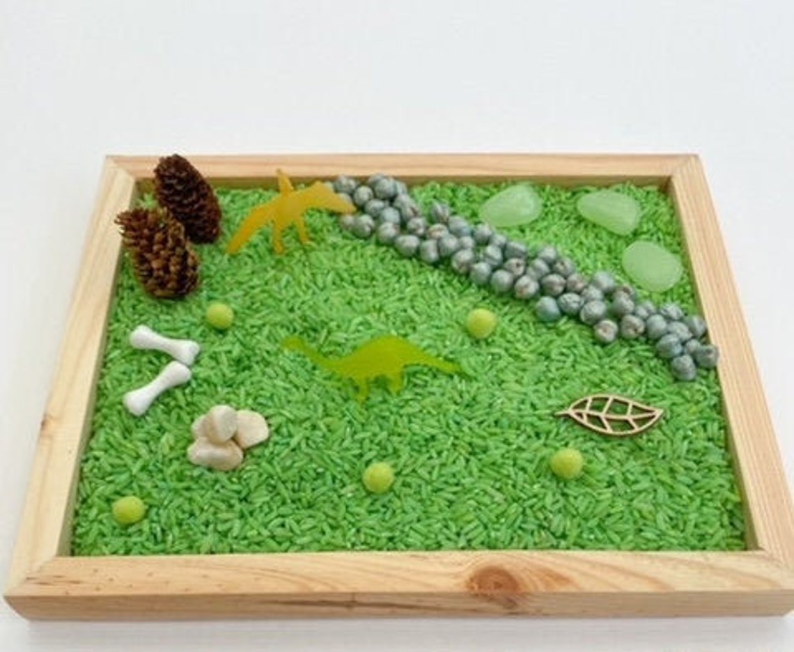 Sensory Chickpeas Tray Fillers // Sensory Bin Invitation to Etsy