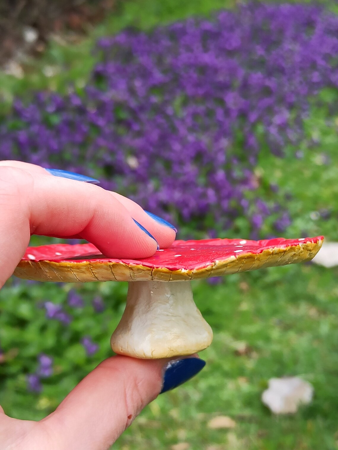 Clay mushroom incense holder/burner Etsy