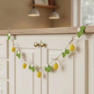 NEUE Weiße Blume & Zitrone Girlande SUPER süße / Abschlussfeier / Party / Dekor / Sommer