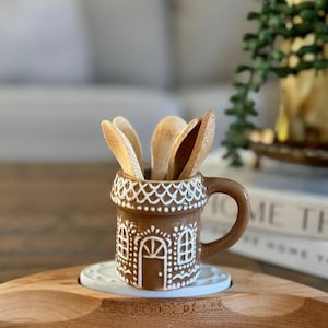 Schwer zu finden! Nora Fleming / dupe / Sonderanfertigung Zahnstocherhalter / Keramik mini / Lebkuchenhaus / Weihnachten / CUTE!