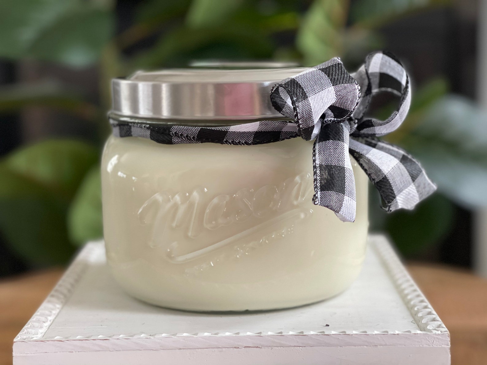 Huge farmhouse five wick 57oz Mason jar soy wax candle Etsy