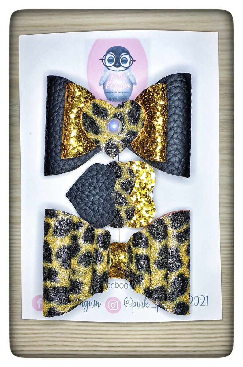 Animal Print HandMade Bows