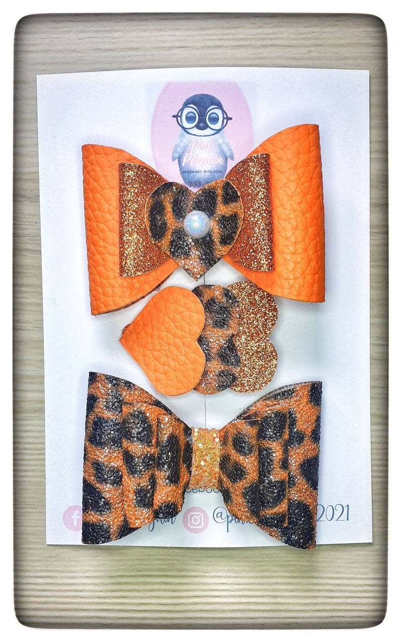 Animal Print HandMade Bows