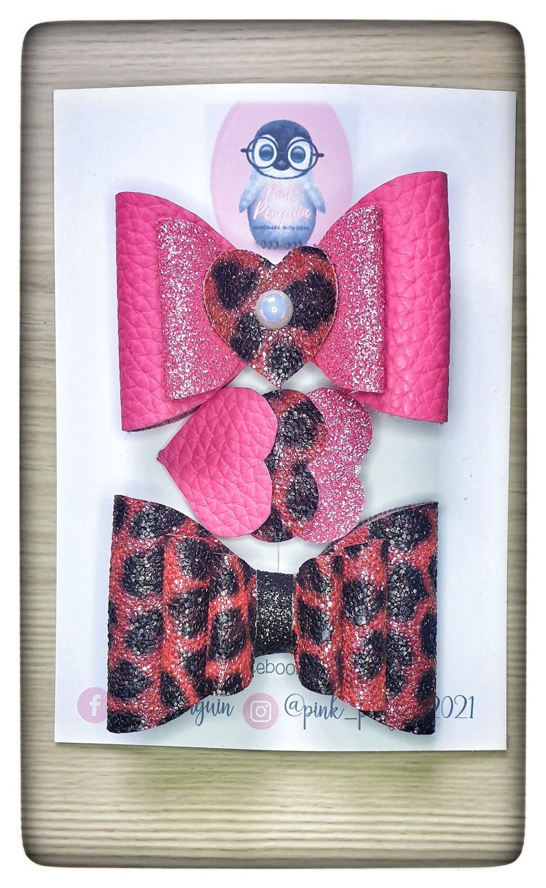 Animal Print HandMade Bows