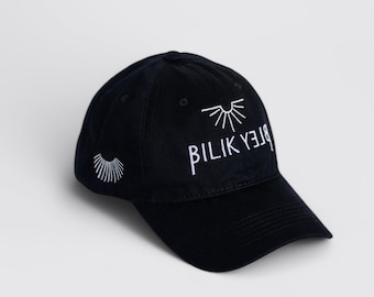 Solar Crest Cap ∙ Unisex Minimalist Black Cap ∙ Exclusive Design ∙ Luxury Streetwear ∙ Urban Fashion Cap ∙ Premium Accessory ∙ Black fashion
