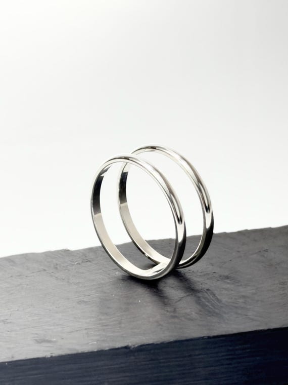 Anillo de Plata de Ley 925 · Alianza Doble · Diseño Unisex · Anillo de Compromiso · Joyería Minimalista · Anillo Ajustable · Regalo.