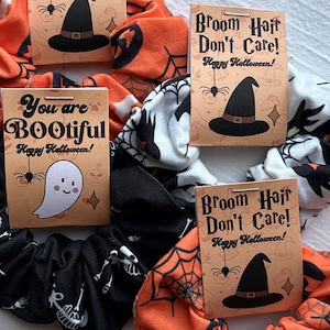 Digital Download | Halloween Scrunchies Tag | 1.75x5 inches | Print and Cut at Home for Party Favor, Gift, Trick or Treat