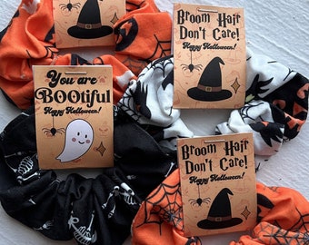 Digital Download | Halloween Scrunchies Tag | 1.75x5 inches | Print and Cut at Home for Party Favor, Gift, Trick or Treat