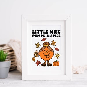 Print | &quot;Little Miss Pumpkin Spice&quot; Digital Print | Color Options | 5x7 or 8x10