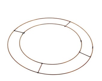 Flat Wire Wreath Ring, 16 inch Base for Wreath Making, Florist Ring, Christmas Wreath Making