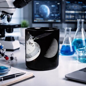 Orion Capsule and the Moon, Artemis NASA Mug