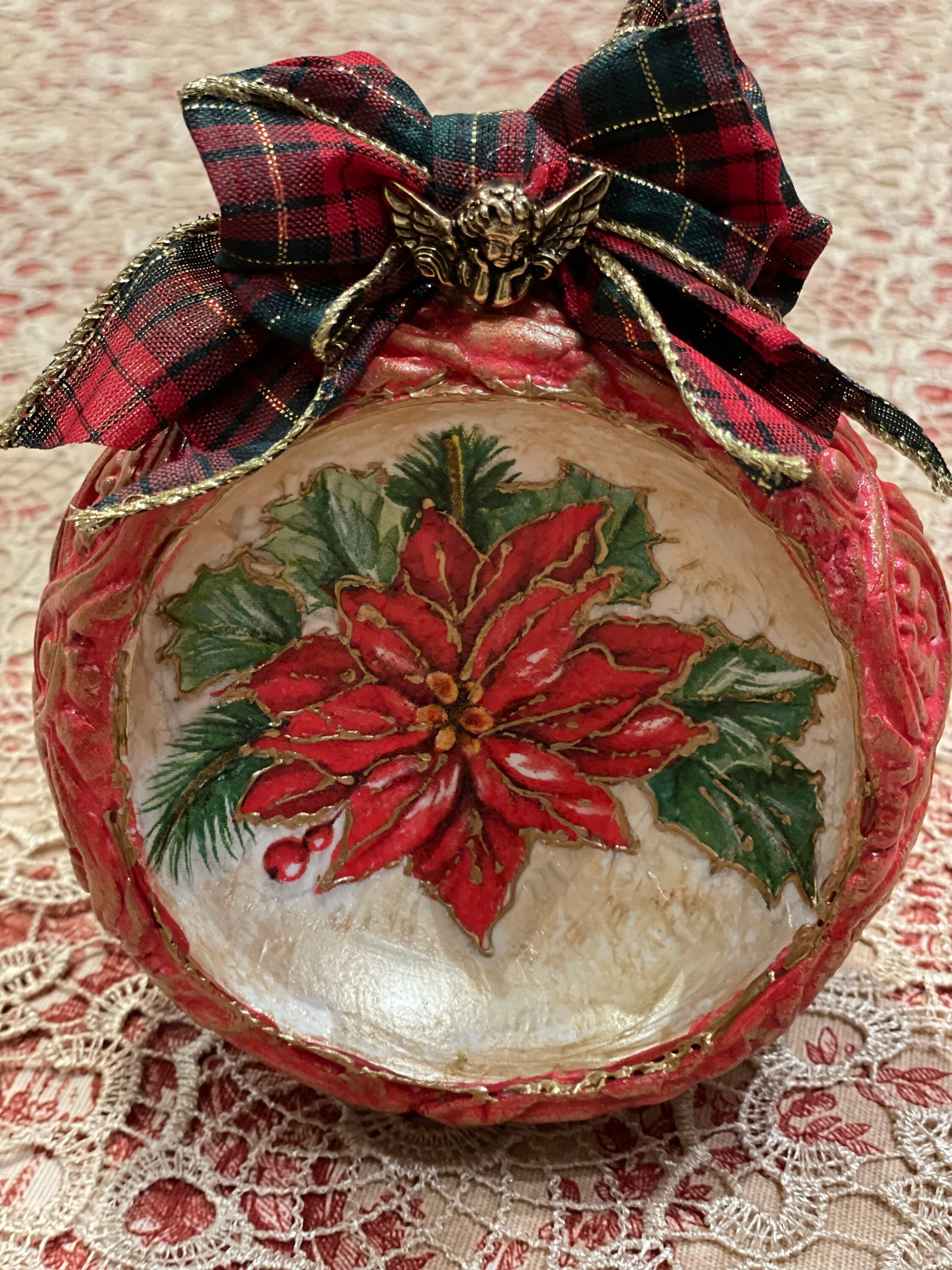 Decoupage Ornaments Decoupage Napkins Christmas Decoupage Etsy