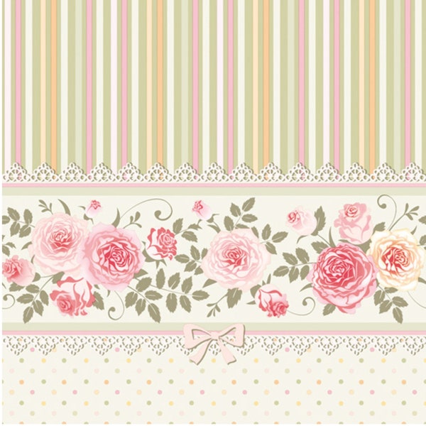 Serviettes de table à servir, Fleurs, Papier de découpage pour meubles, Boîte à servir, Papier de scrapbooking, Papier de riz, Deux serviettes de table