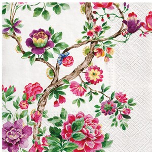 Papel Decoupage, Guardanapos Decoupage, Guardanapos Decoupage Primavera, Decoupage, Guardanapos Florais, Dois Guardanapos de Almoço, Guardanapos de Papel Flores