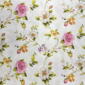 Papierservietten Für Decoupage, Papierservietten, Florale Papierservietten, Decoupage-Servietten, Bastelbedarf, Decoupage Für Möbel, Zwei Servietten