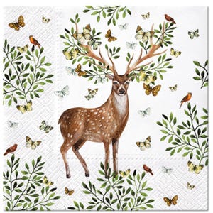 Decoupage-Servietten, Decoupage-Papier, Möbel-Decoupage, Decoupage-Servietten Tiere, Decoupage, Decoupage-Muscheln, 20er Pack Servietten
