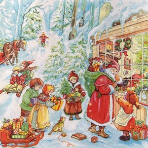 Decoupage Napkins Chrsitmas, Christmas Paper Napkins, Decoupage Paper, Paper Napkins For Decoupage, Decoupage, Whole pack of 20 Napkins