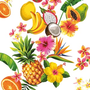 Decoupage Napkins, Decoupage Paper, Decoupage Paper For Furniture, Decoupage Napkins Fruit, Decoupage Napkins Exotic, Pack of 20 Napkins